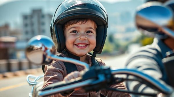 Guide pour savoir quand un enfant peut voyager en moto
