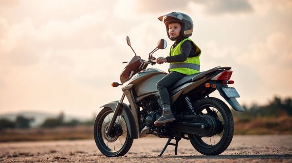 Guide pour savoir quand un enfant peut voyager en moto